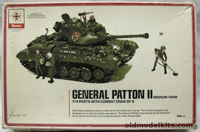 Renwal 1/32 General Patton II Medium Tank, 556-298 plastic model kit